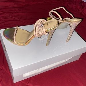 EGO Glitter LaceUp Heels